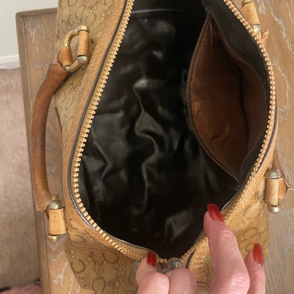 Celine Tan Monogram Boston Bag - Picture 14 of 16